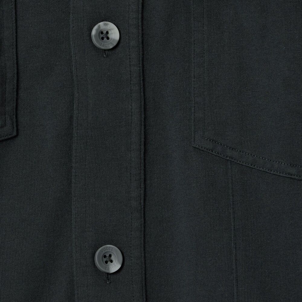 Vuori Mackenzie Jacket Medium Washed Black Cotton Shacket Chore Coat Inspo NWT - Picture 10 of 16